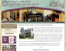 Tablet Screenshot of oceancountyhistory.org